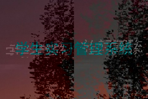 学生实习管理系统