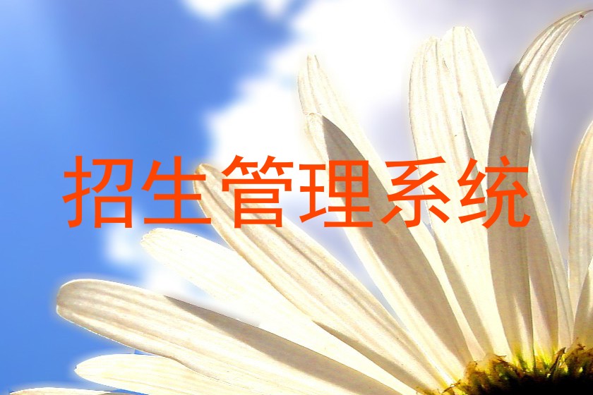 招生管理系统
