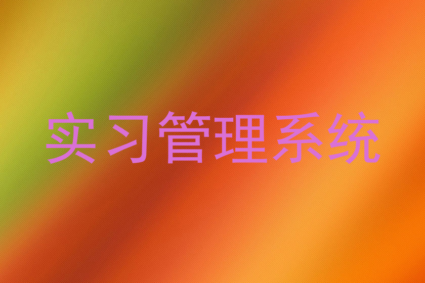 实习管理系统