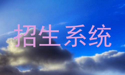 招生系统