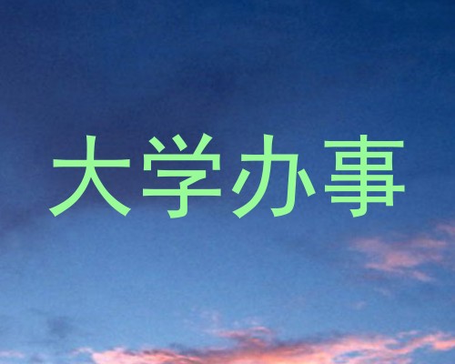 大学办事