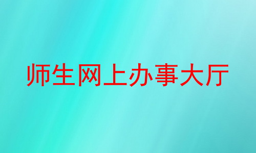 师生网上办事大厅