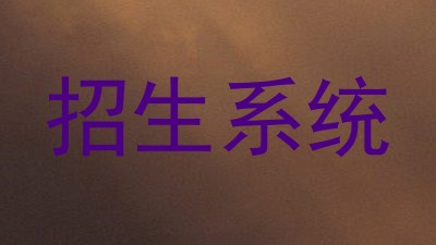 招生系统