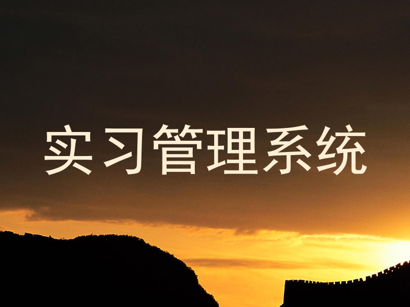 实习管理系统
