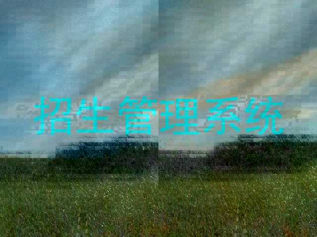 招生管理系统
