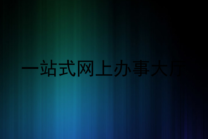 一站式网上办事大厅