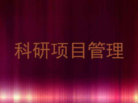 科研项目管理