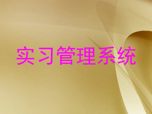 实习管理系统