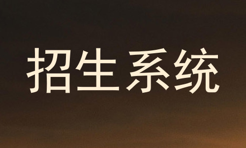 招生系统