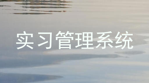 实习管理系统