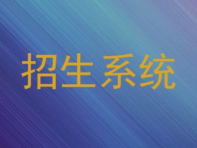 招生系统
