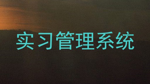 实习管理系统