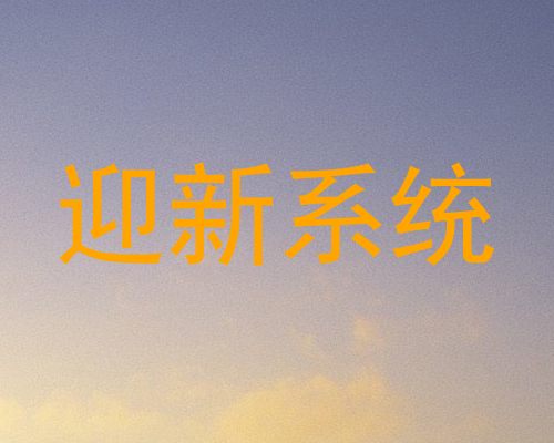 迎新系统