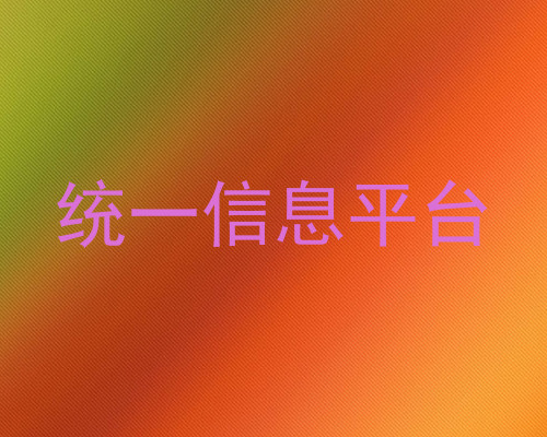 统一信息平台