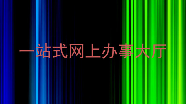 一站式网上办事大厅