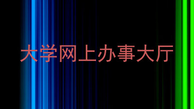 大学网上办事大厅