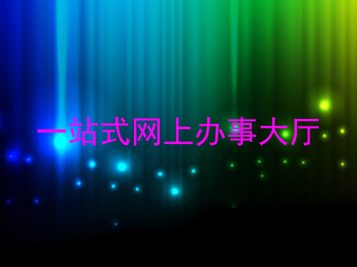 一站式网上办事大厅