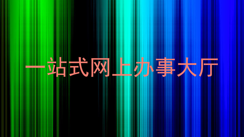 一站式网上办事大厅