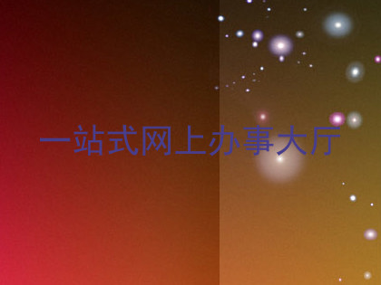 一站式网上办事大厅