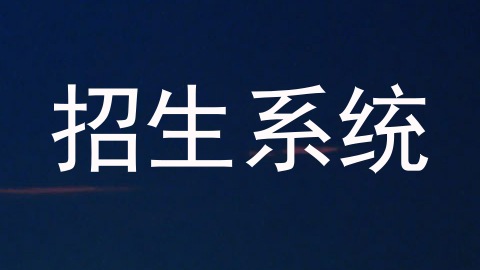 招生系统