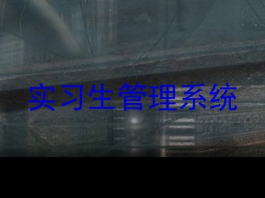 实习生管理系统