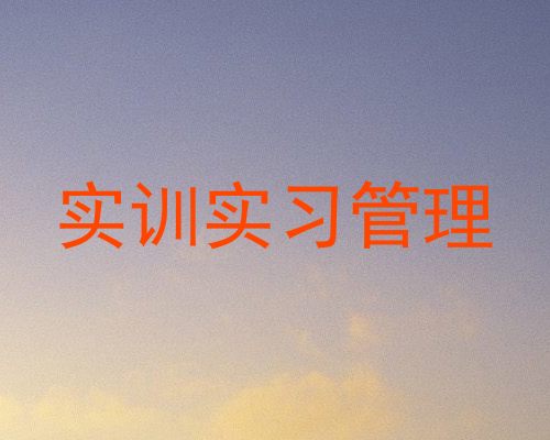 实训实习管理