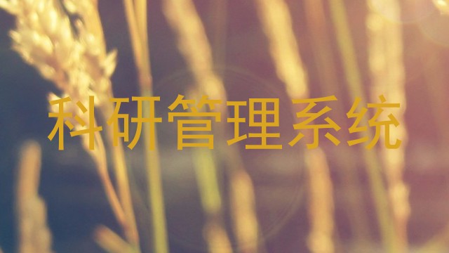 科研管理系统