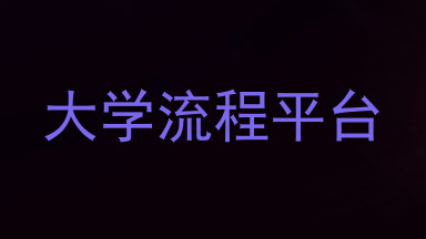 大学流程平台
