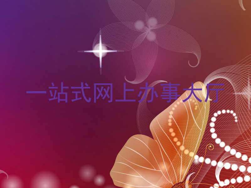 一站式网上办事大厅