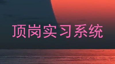 顶岗实习系统