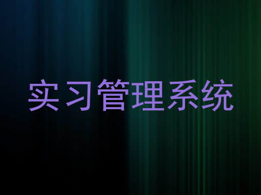 实习管理系统