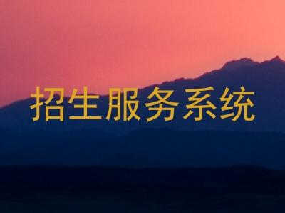 招生服务系统