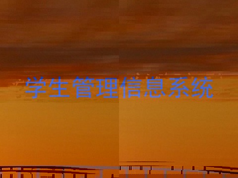 学生管理信息系统