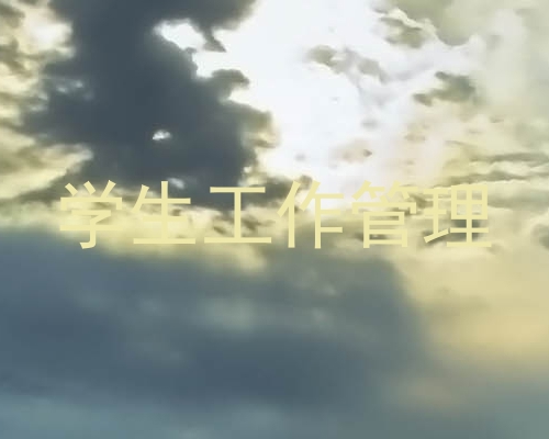学生工作管理