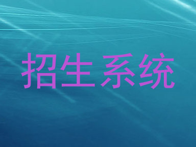 招生系统