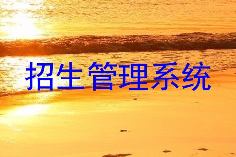 招生管理系统