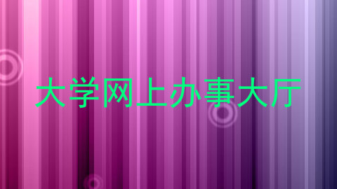 大学网上办事大厅