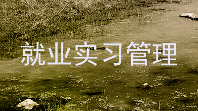 就业实习管理