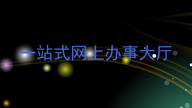 一站式网上办事大厅