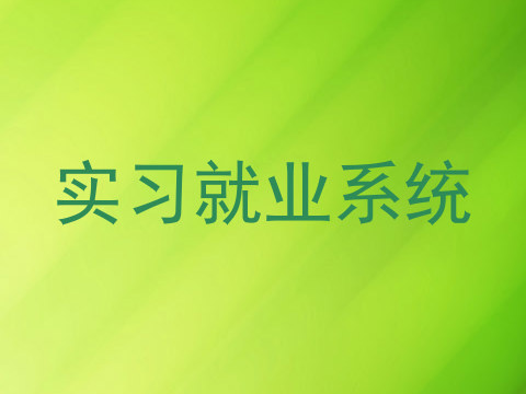 实习就业系统