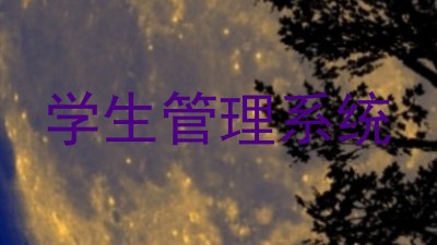 学生管理系统