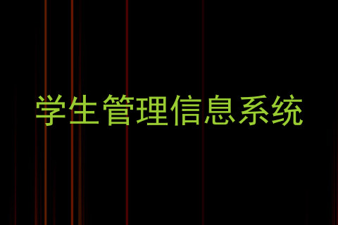 学生管理信息系统