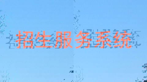 招生服务系统