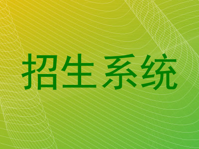 招生系统