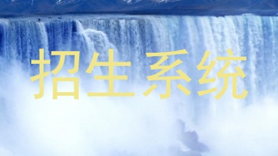 招生系统