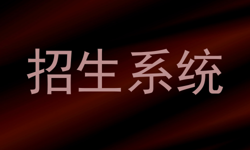 招生系统