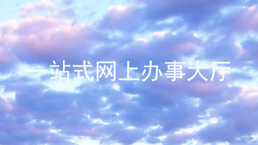 一站式网上办事大厅