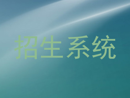 招生系统