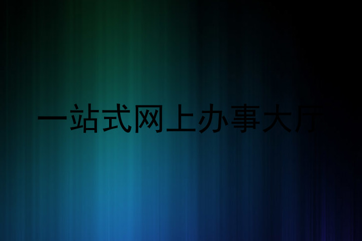 一站式网上办事大厅