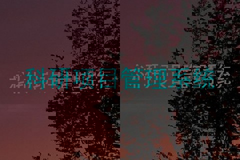科研项目管理系统